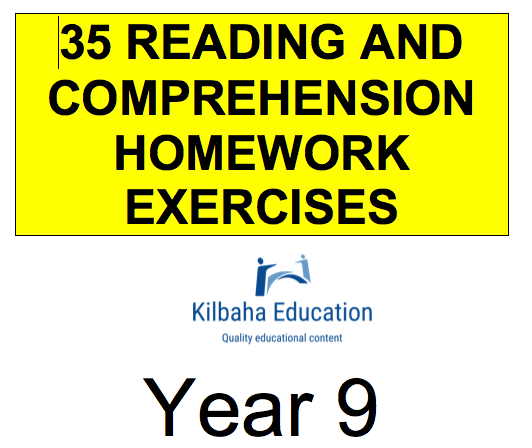 Reading - All Year 9 Exercises