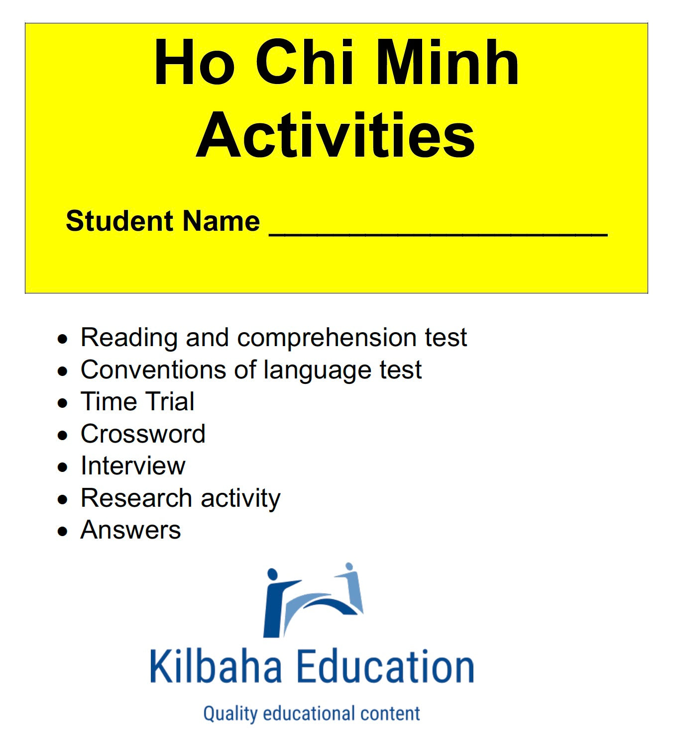 Ho Chi Minh: A Short Biography with Student Activities