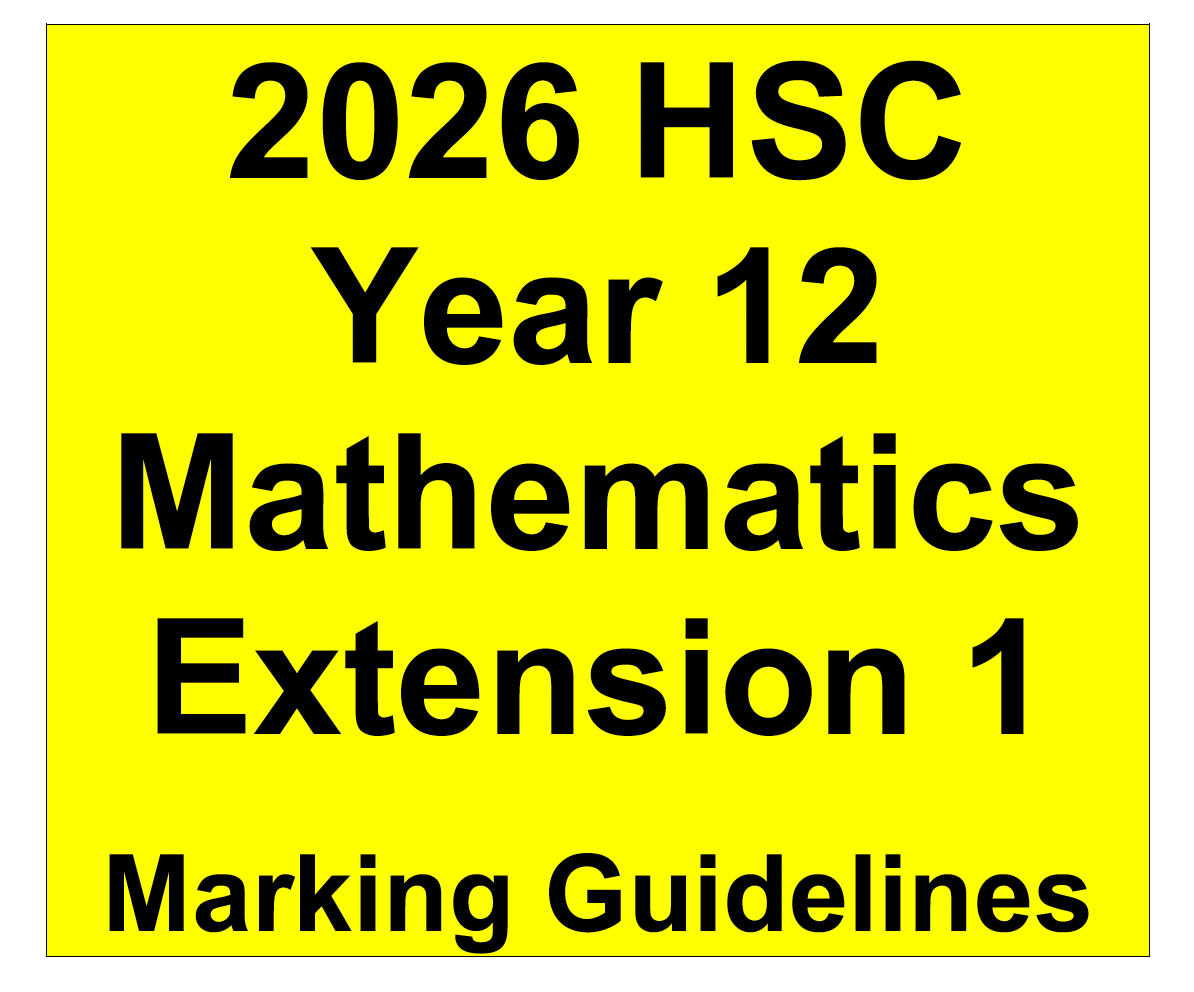 2026 NSW HSC Year 12 Mathematics Extension 1 - Trial Examination