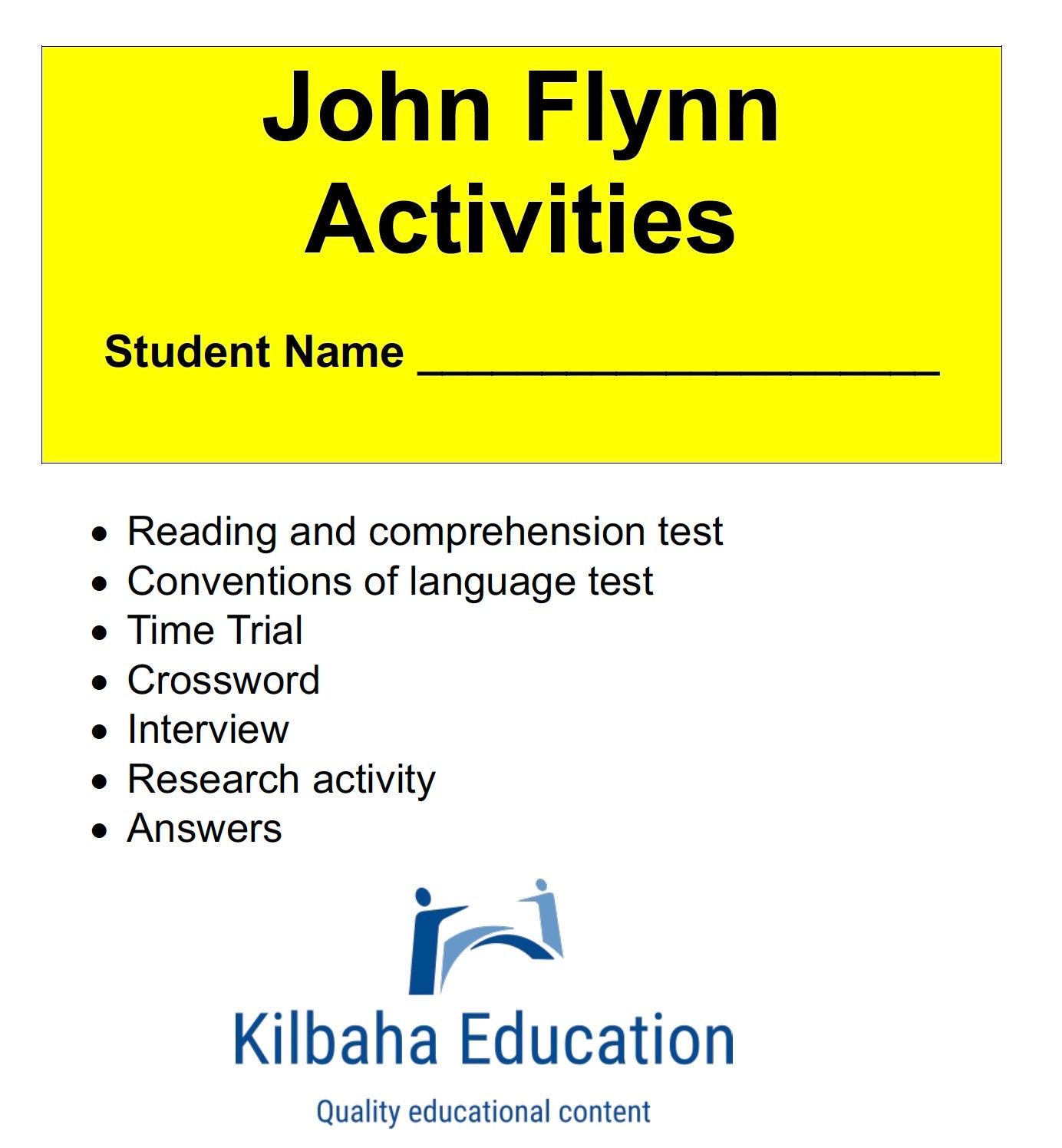 John Flynn: A Short Biography with Student Activities