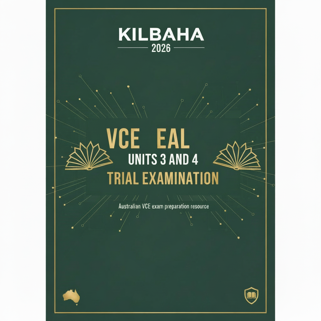 2026 Kilbaha VCE EAL Units 3 and 4 Trial Examination