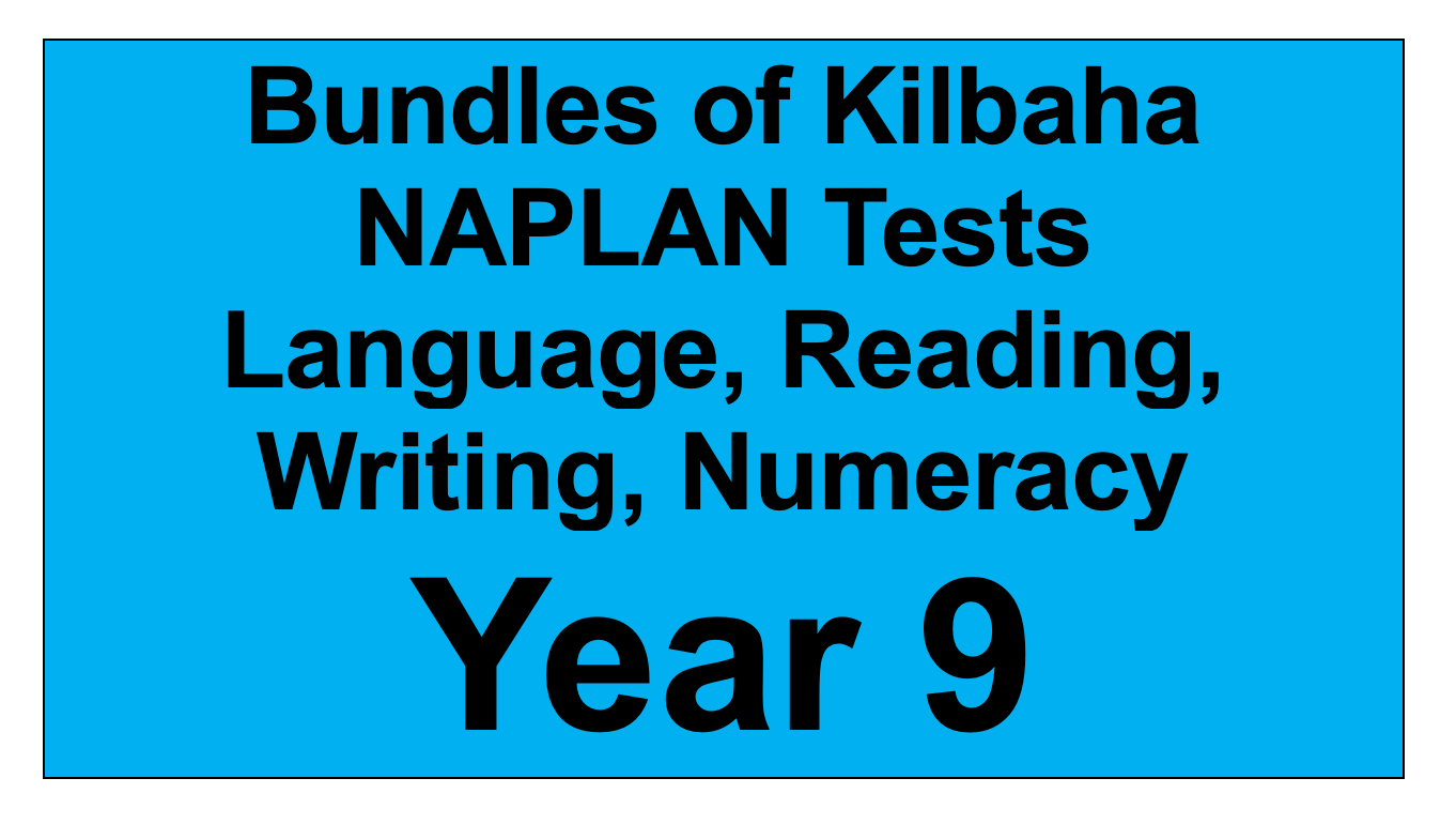 NAPLAN Trial Tests Year 9