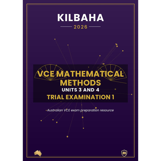 2026 Kilbaha VCE Mathematical Methods Units 3 and 4 Trial Examination 1