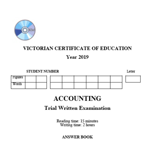 Kilbaha VCE Accounting Trial Examination