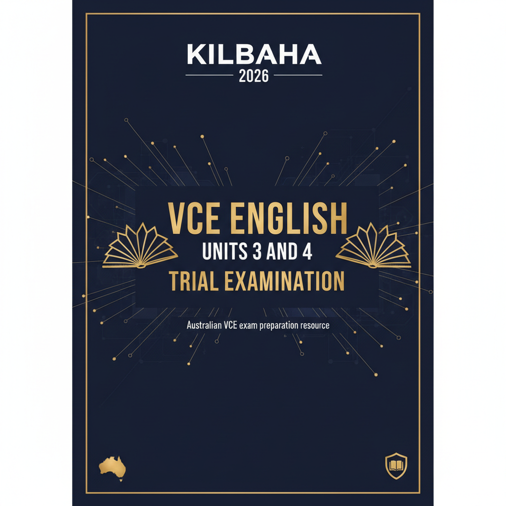 2026 Kilbaha VCE English Units 3 and 4 Trial Examination