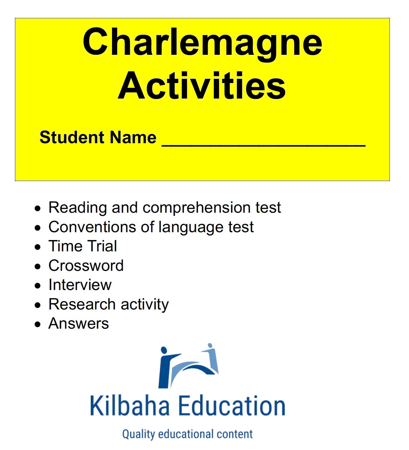 Charlemagne: A Short Biography with Student Activities