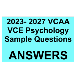 VCAA VCE Psychology Sample Exam Answers