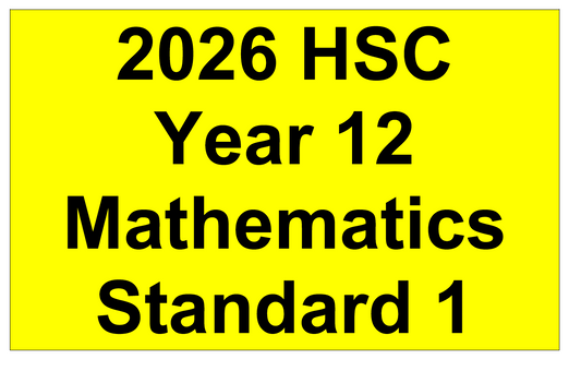 2026 NSW HSC Year 12 Mathematics Standard 1  - Trial Examination