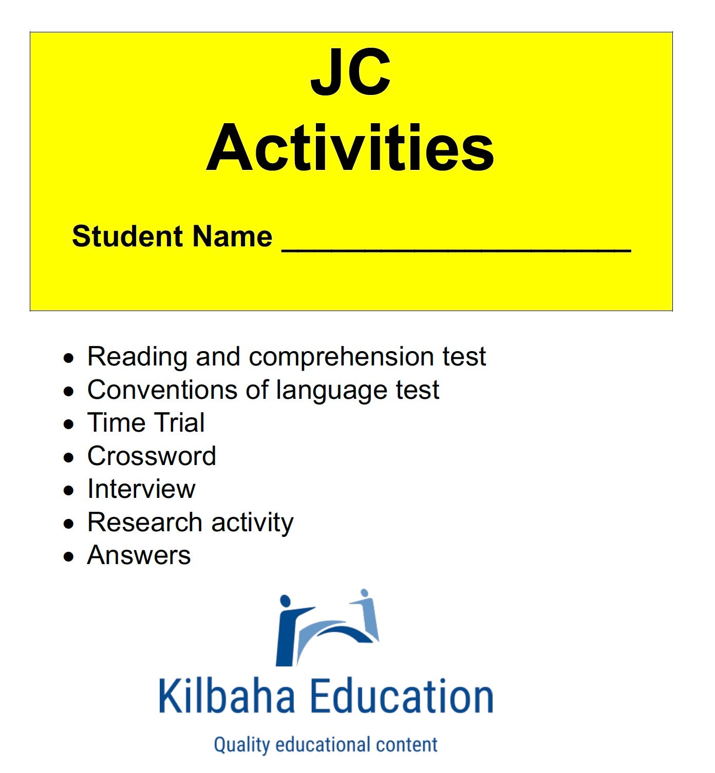 JC: A Short Biography with Student Activities