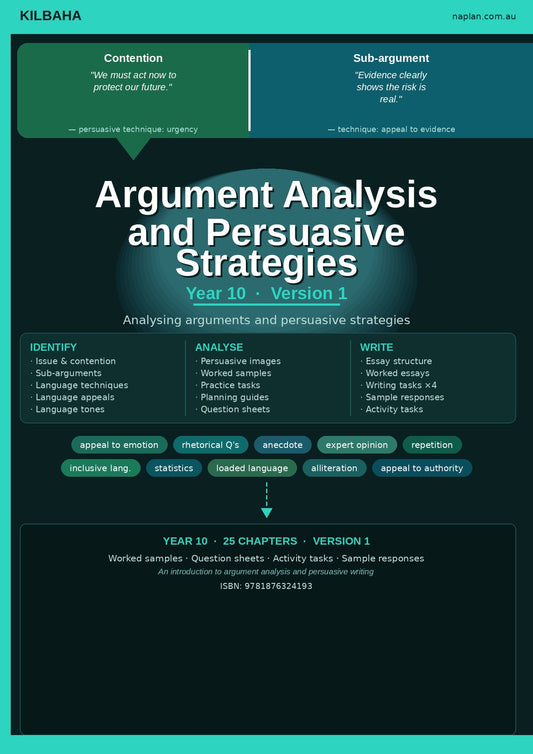 Argument Analysis and Persuasive Strategies Year 10 Version 1 (Set 1 of 2)