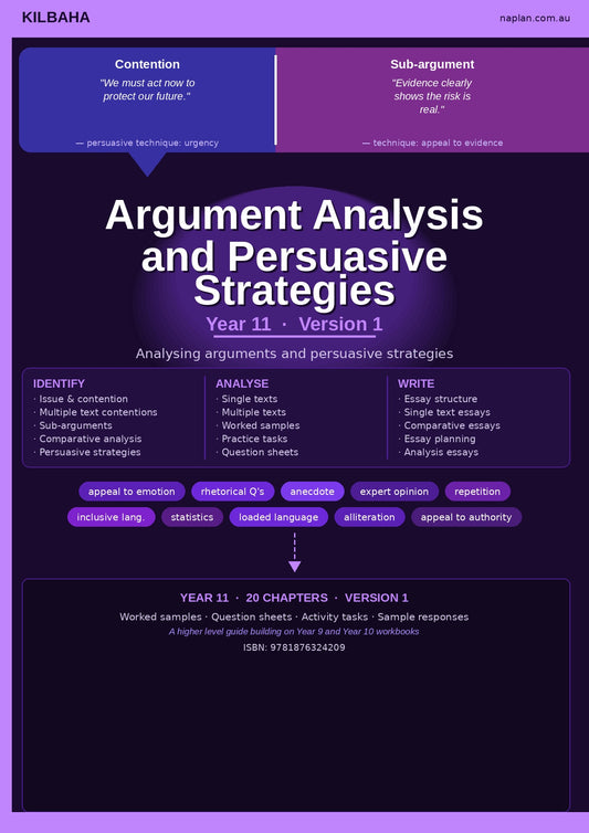 Argument Analysis and Persuasive Strategies Year 11 Version 1 (Set 1 of 2)