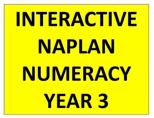 NAPLAN Interactive Numeracy Year 3