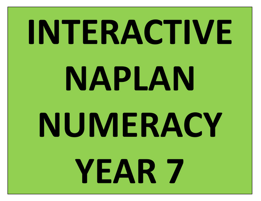 NAPLAN Interactive Numeracy Year 7