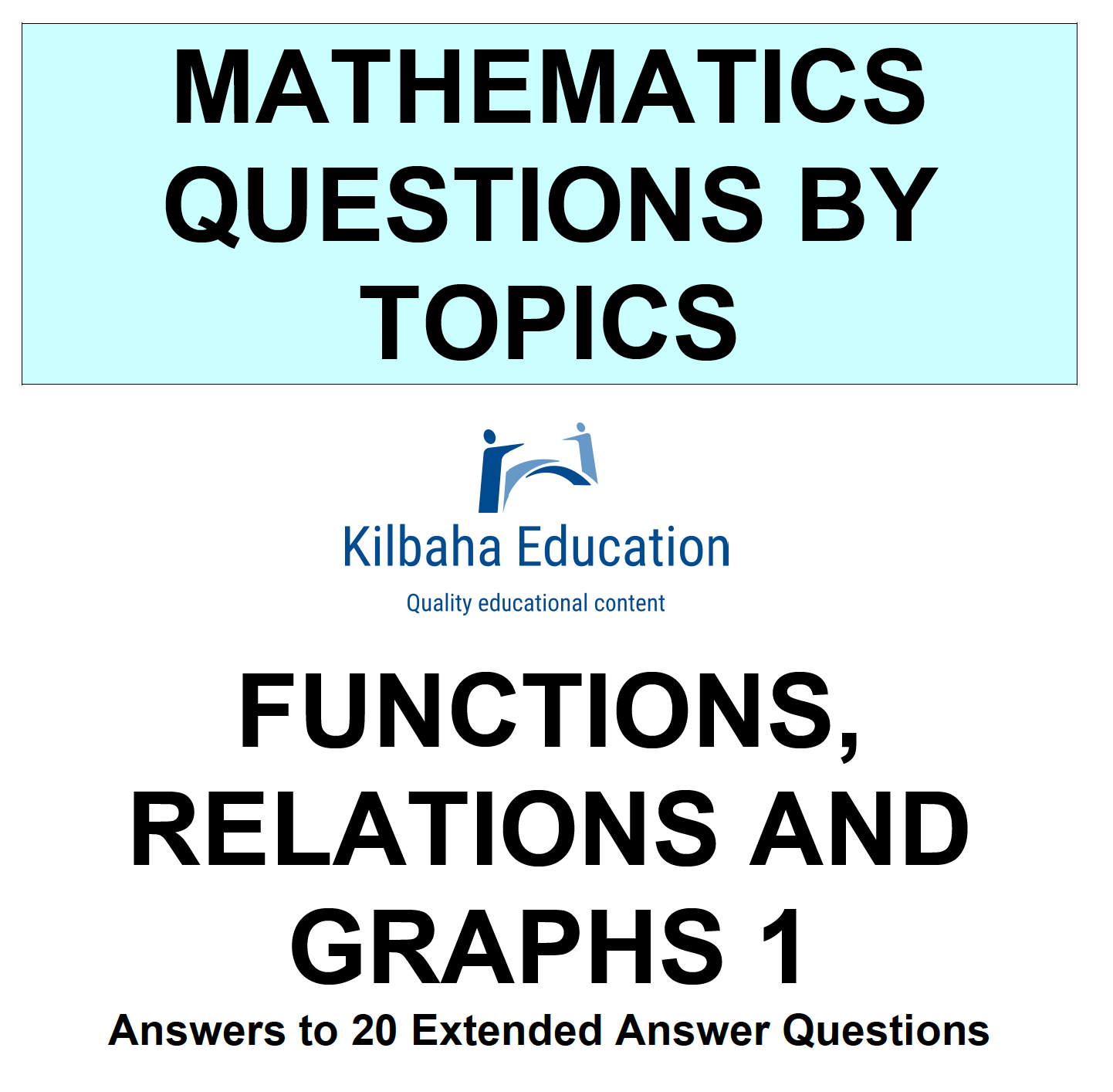 MQBT6 - Functions and Relations 1 - 20 Extended Answer Questions