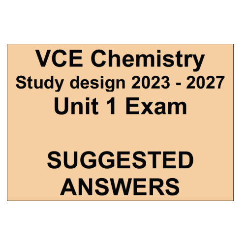 VCE Chemistry Unit 1 Exam